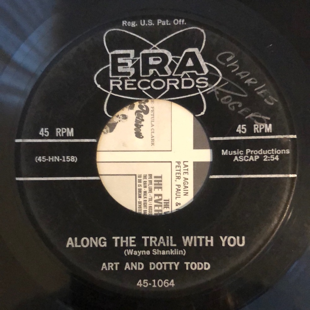 Art And Dotty Todd Chanson D'Amour Vinyl 45 Record '57